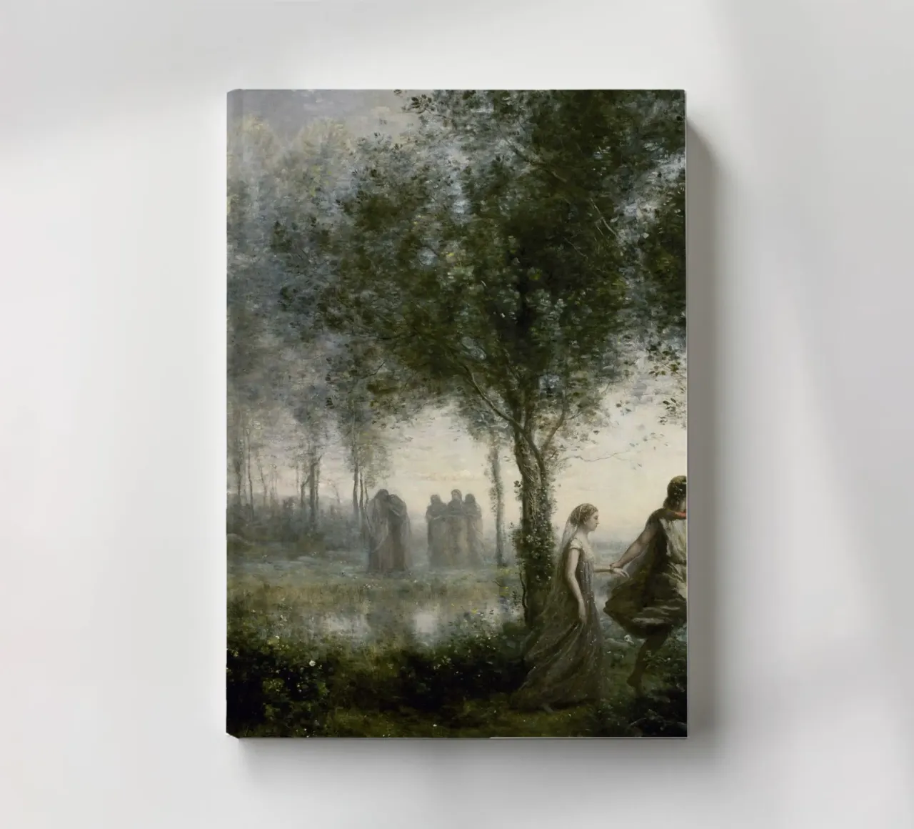 Orpheus leading Eurydice from the Underworld notebook by Timeless Artworks
