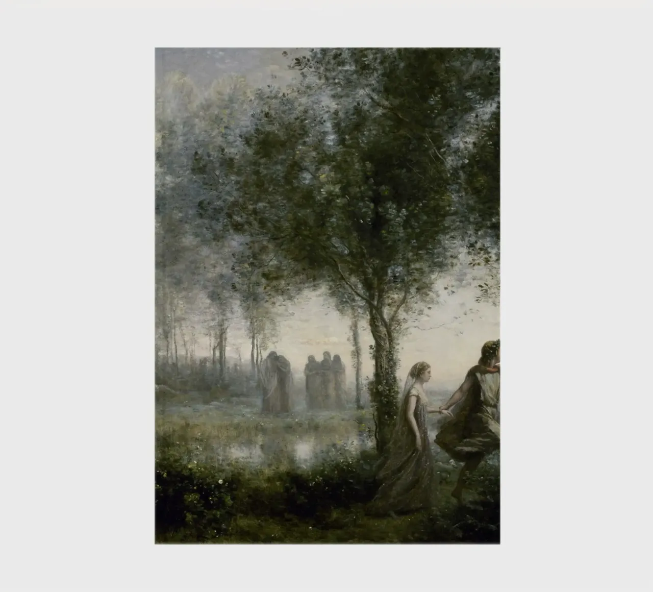 Orpheus leading Eurydice from the Underworld notebook by Timeless Artworks