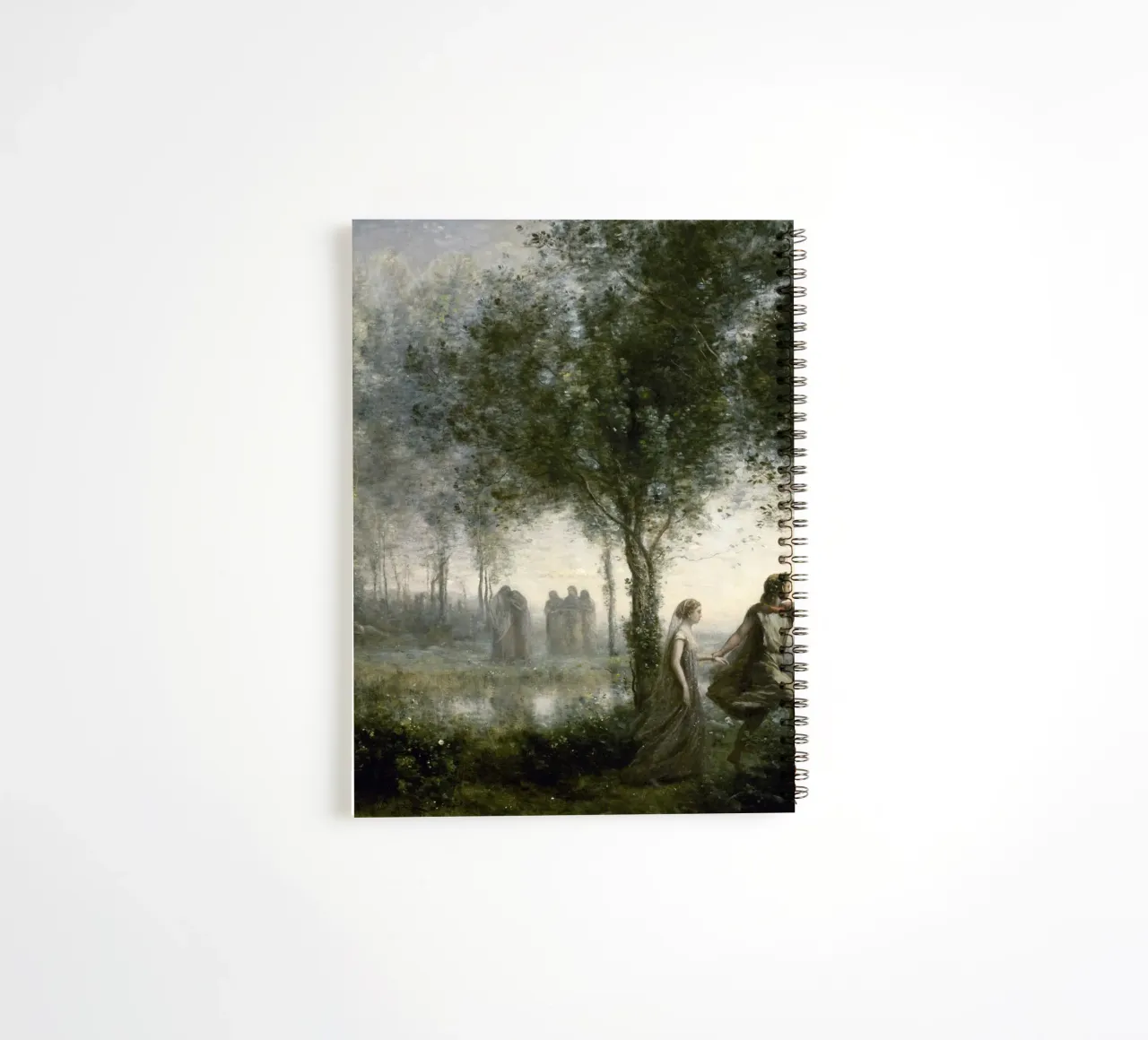 Orpheus leading Eurydice from the Underworld spiral notebook by Timeless Artworks