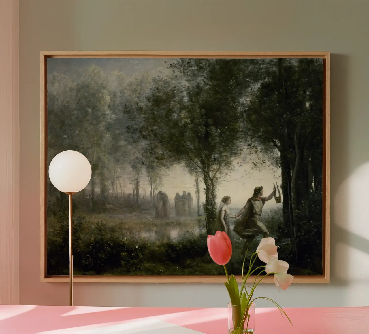 Orpheus leading Eurydice from the Underworld canvas by Timeless Artworks