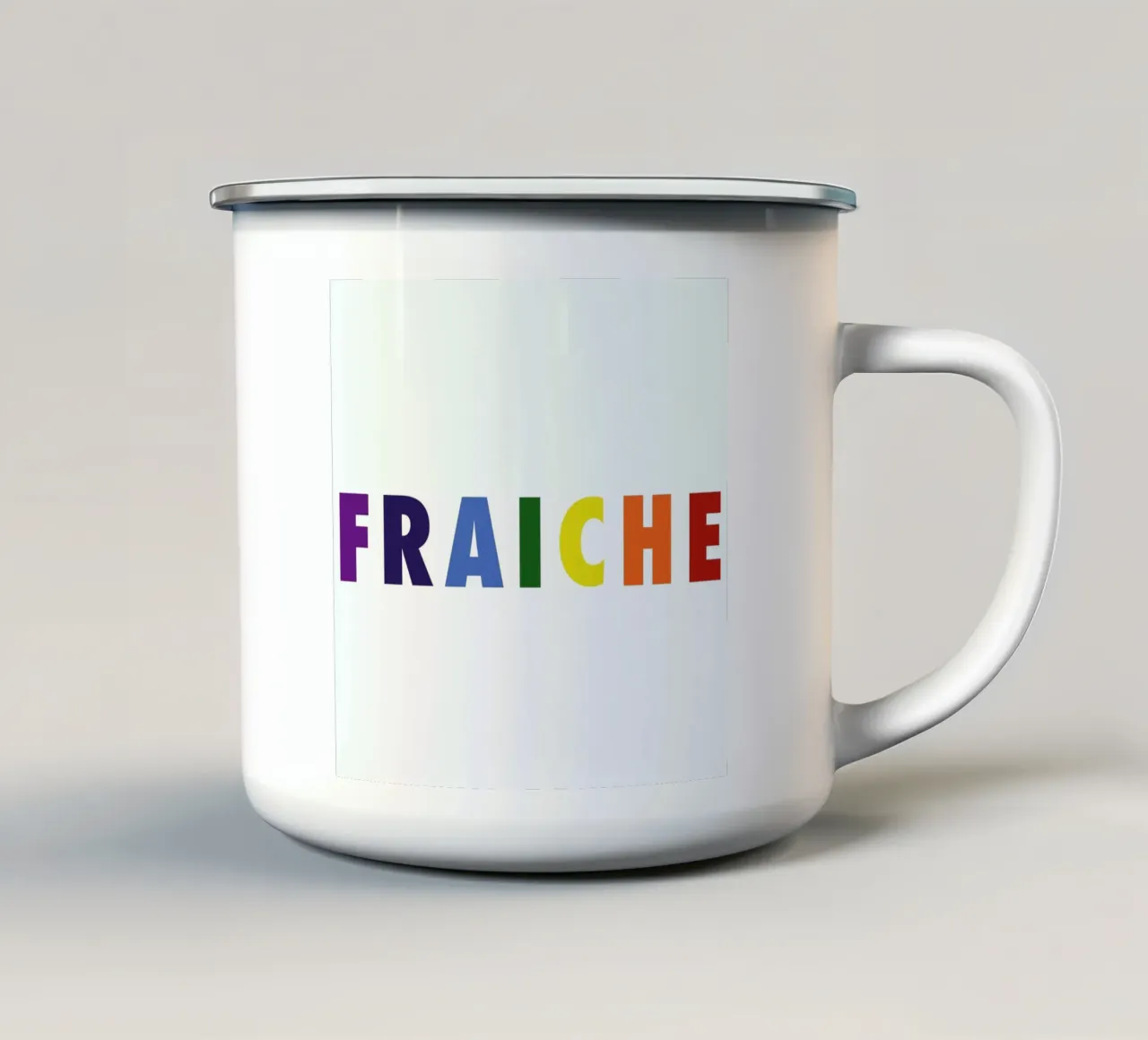 Fraiche Rainbow tazza in smalto da FRAICHE