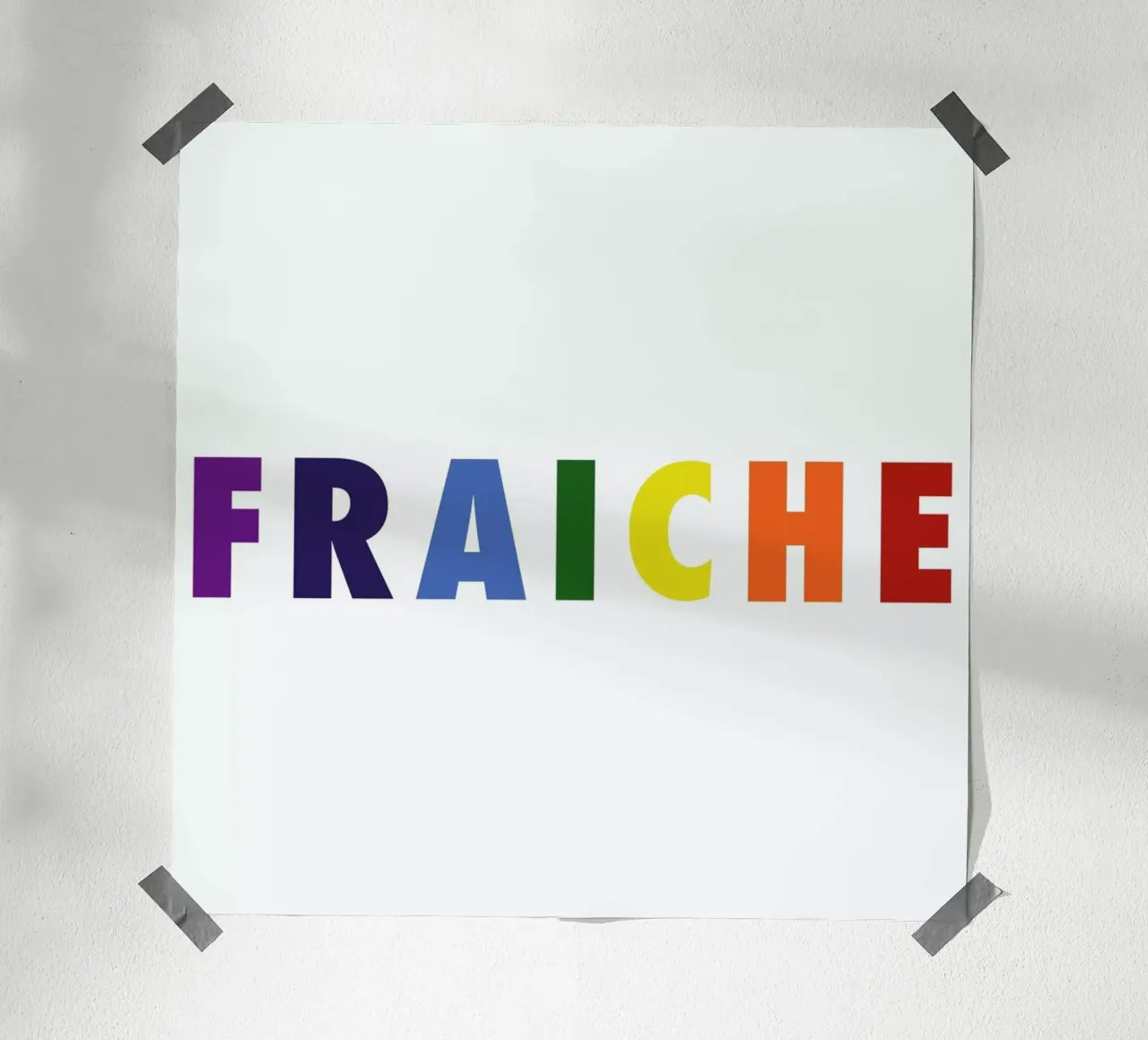 Fraiche Rainbow poster da FRAICHE