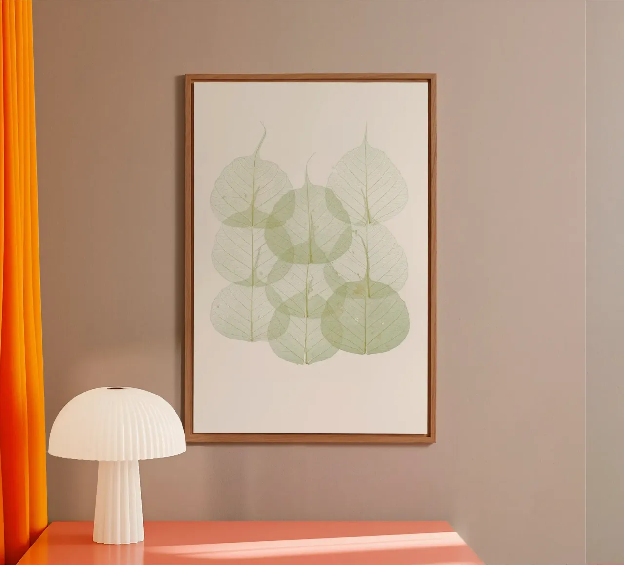 L'intricatezza della natura: Foglie verdi con venature alluminio dibond da Curious Collections by Marielle Leenders