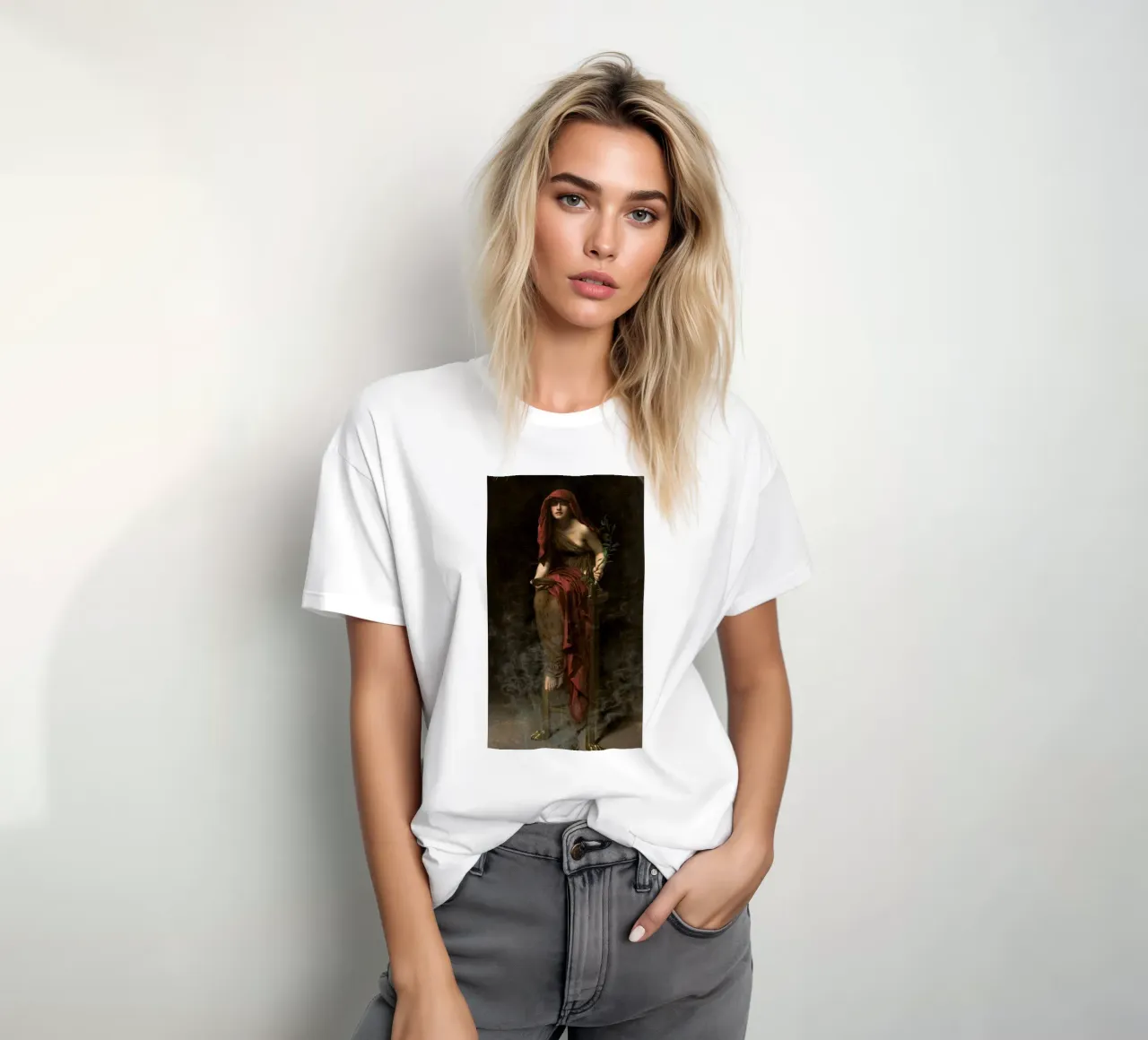 John Collier - Priesterin von Delphi T-Shirt von Timeless Artworks