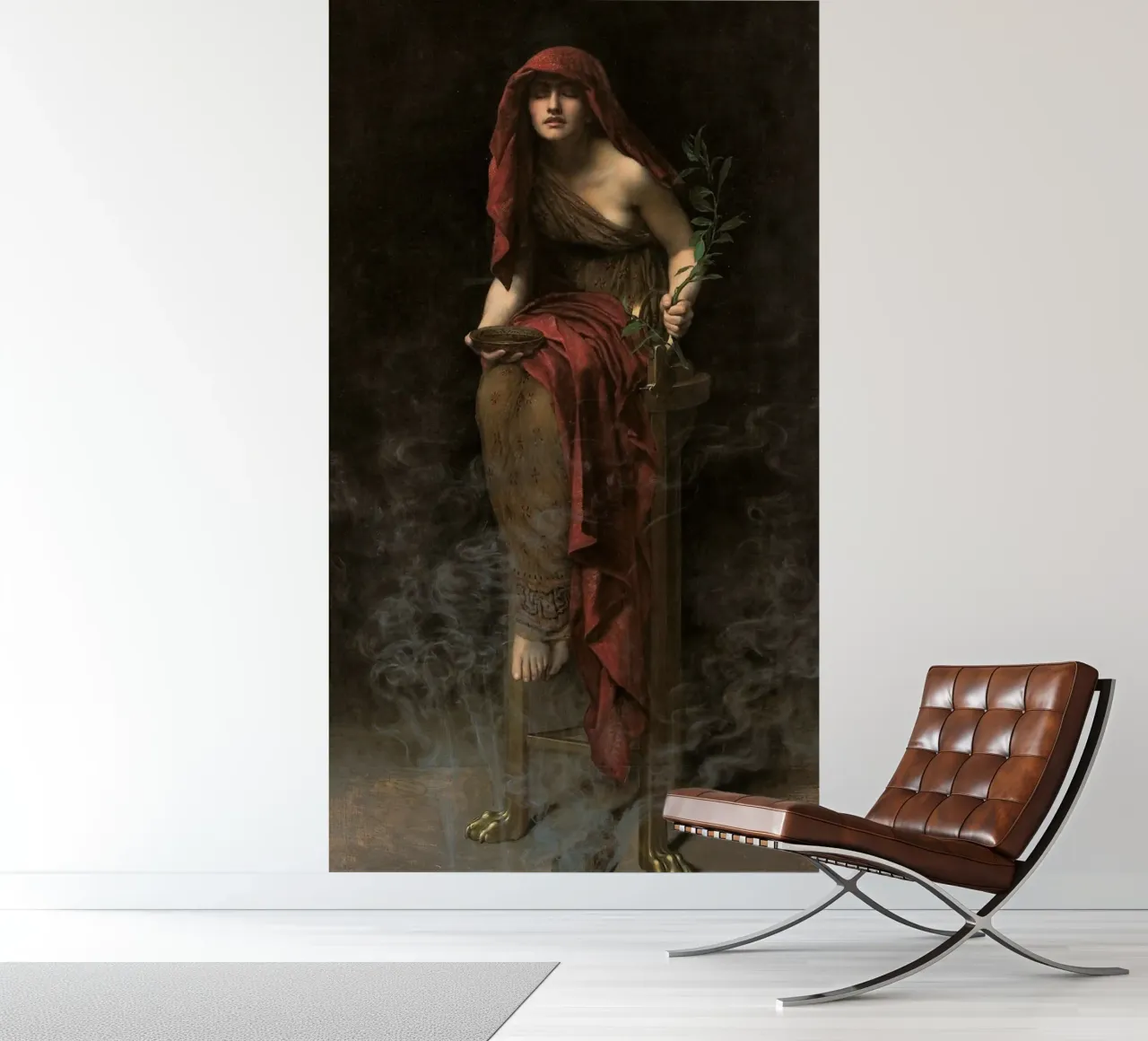 John Collier - Priestess of Delphi photo wallpaper by Timeless Artworks