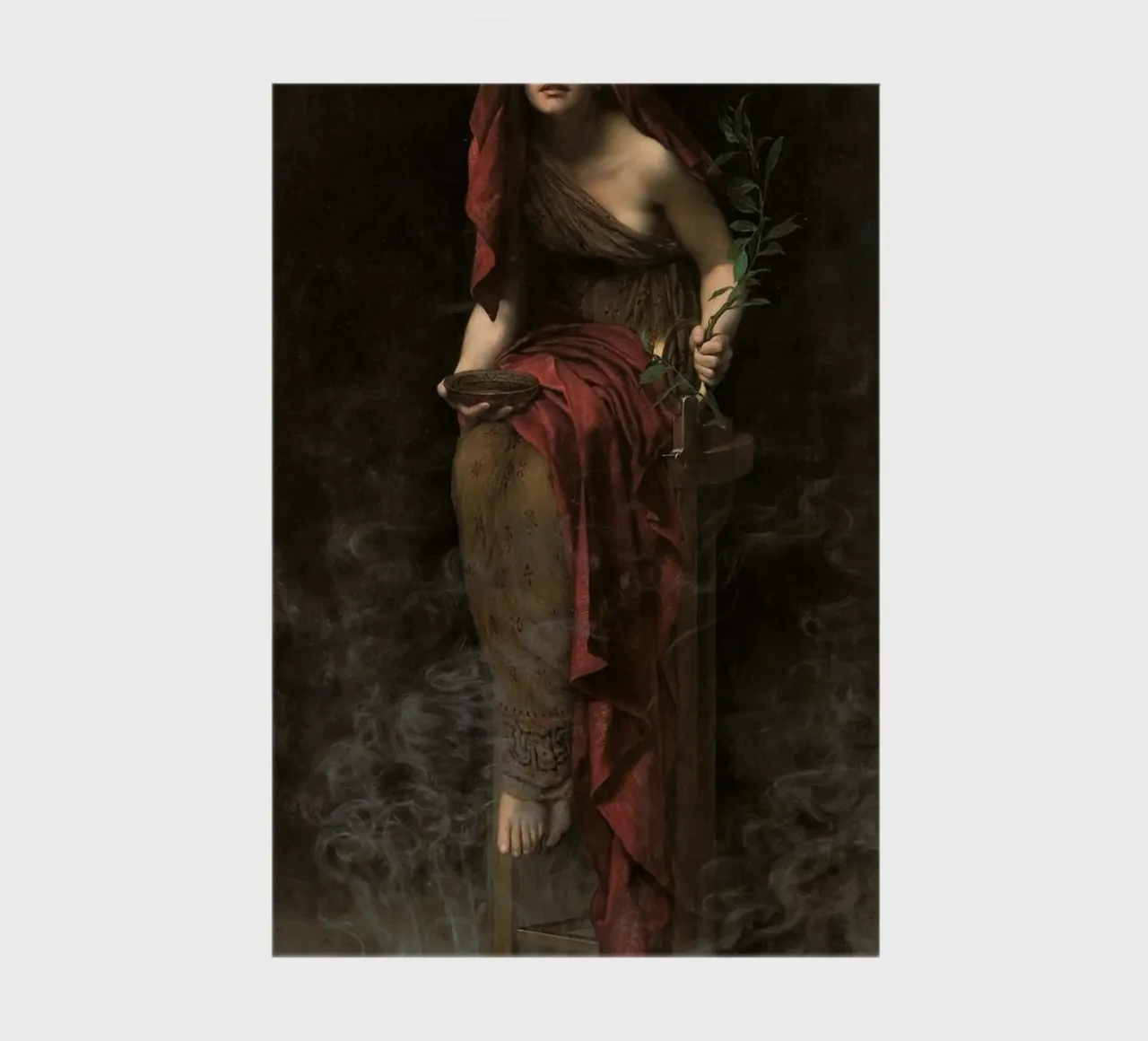 John Collier - Priestess of Delphi notebook by Timeless Artworks