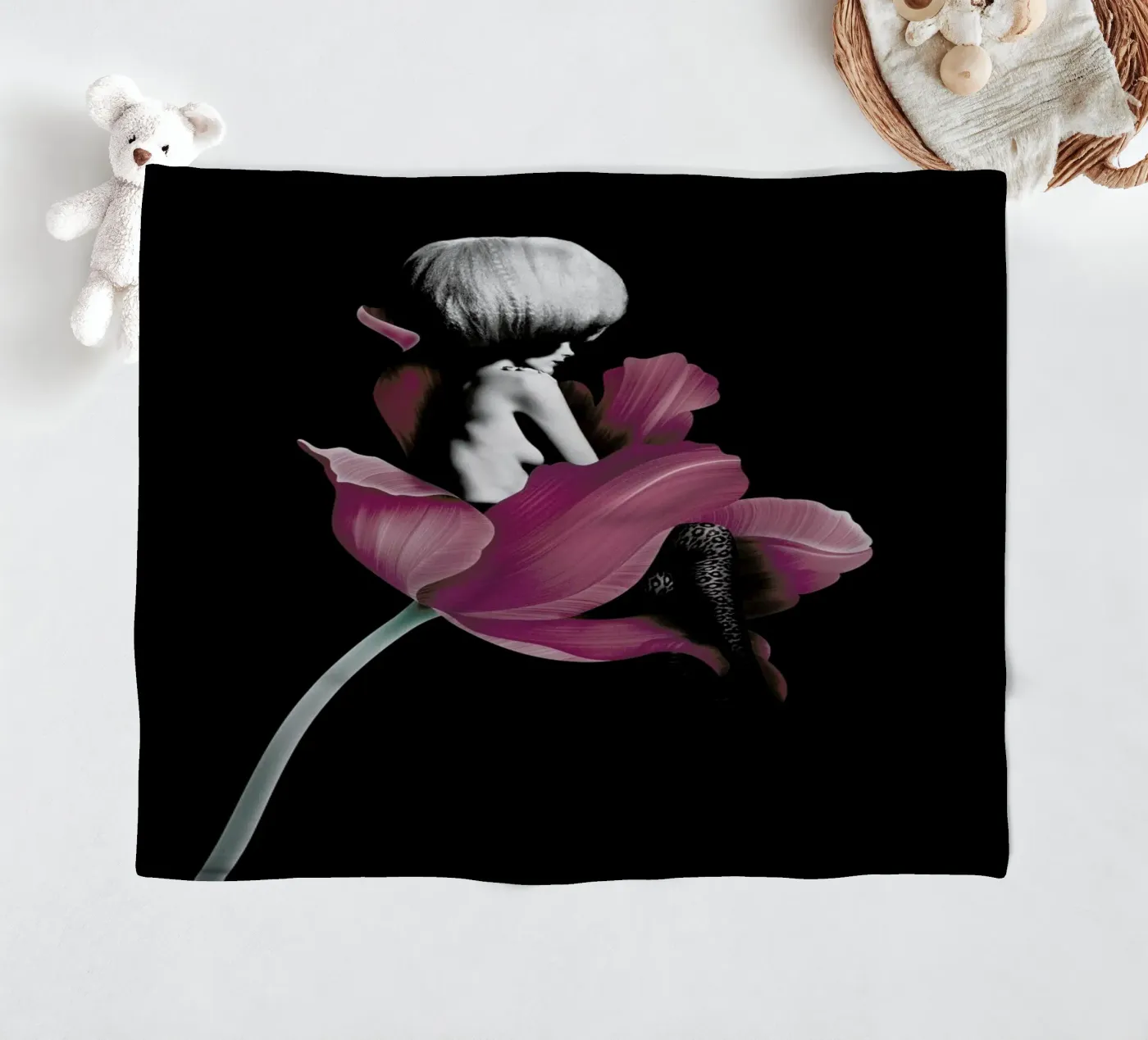 Parfum for You 4 fleece blanket by Paste in Place