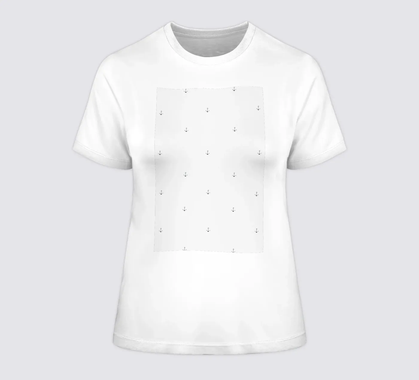 Anchor Pattern t-shirt da donna da Sandra De Leon