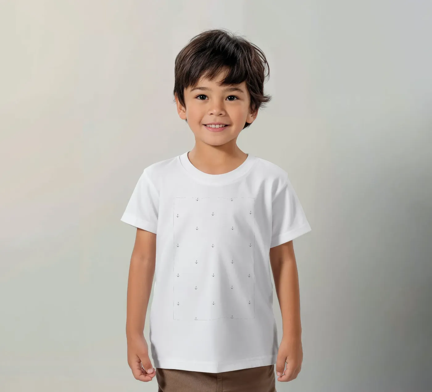 Anchor Pattern Kinder T-Shirt von Sandra De Leon