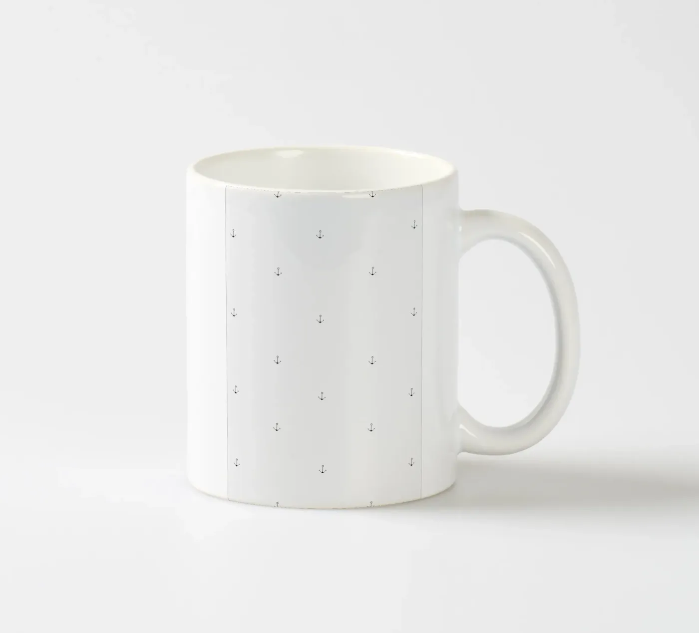 Anchor Pattern ceramic mug by Sandra De Leon