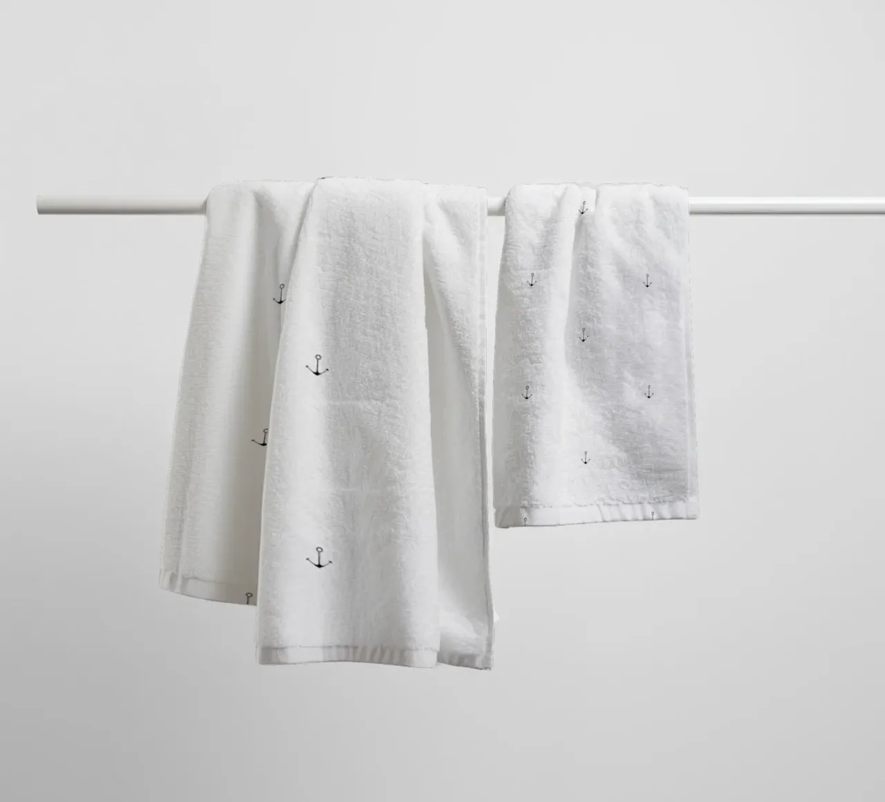 Anchor Pattern towel by Sandra De Leon