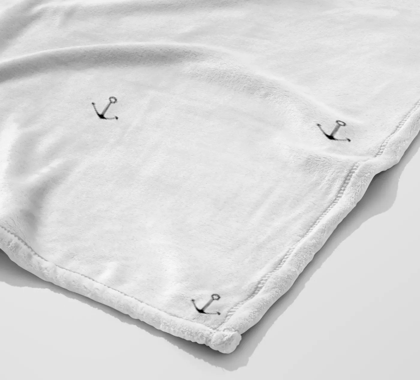 Anchor Pattern Fleecedecke von Sandra De Leon