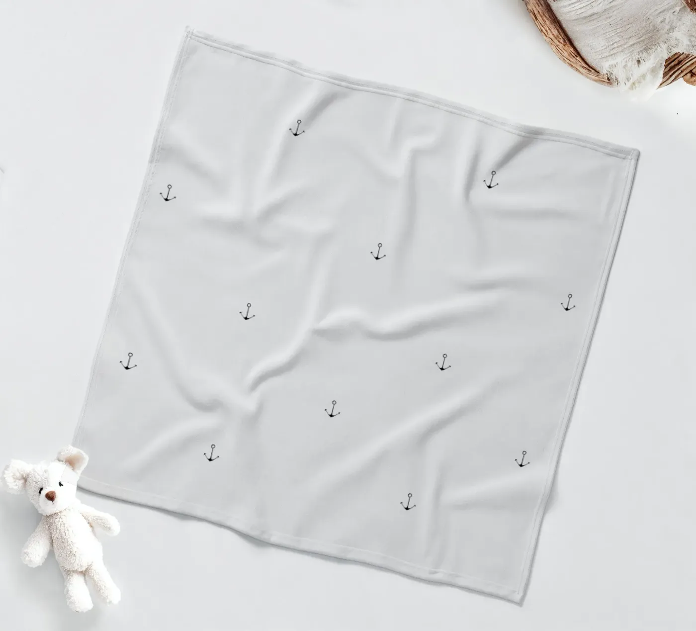 Anchor Pattern Fleecedecke von Sandra De Leon