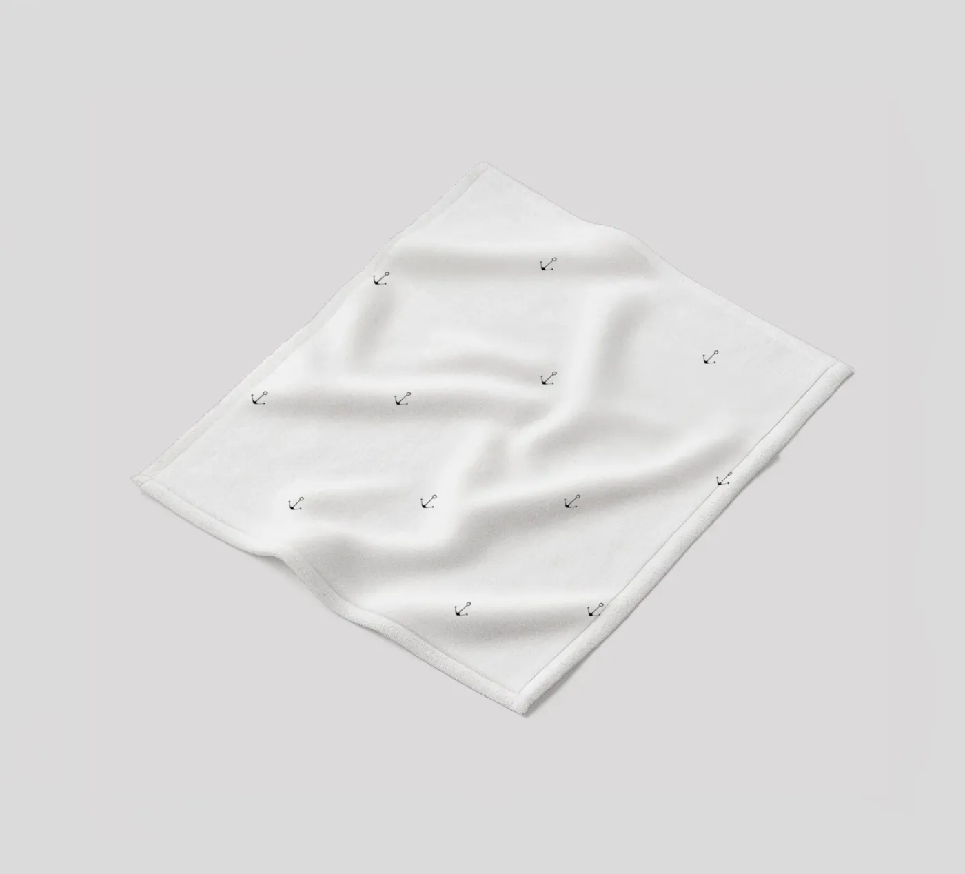 Anchor Pattern Fleecedecke von Sandra De Leon