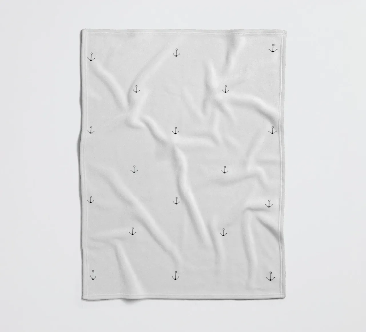 Anchor Pattern Fleecedecke von Sandra De Leon