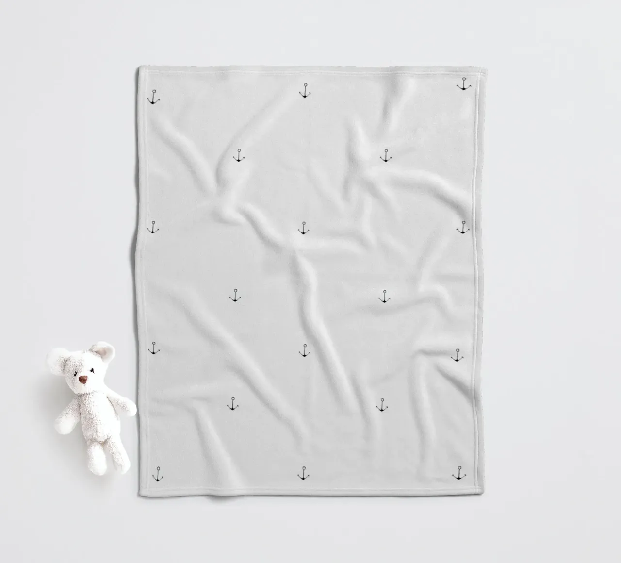 Anchor Pattern Fleecedecke von Sandra De Leon