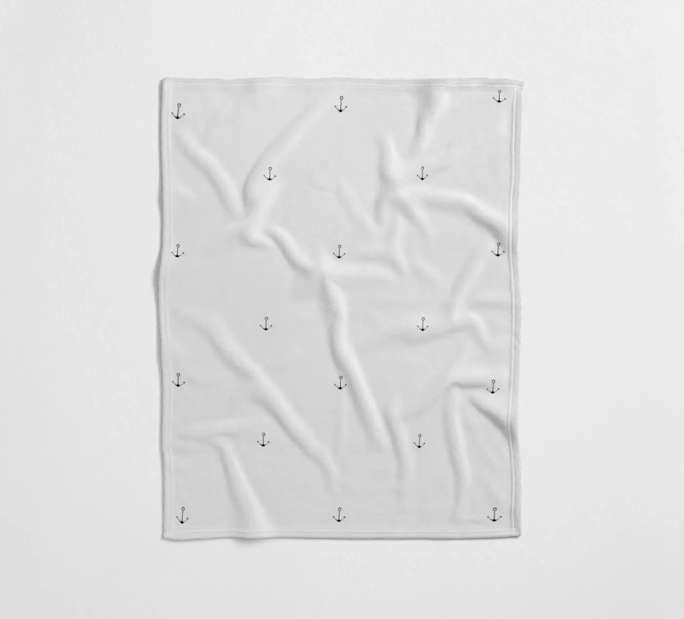 Anchor Pattern Fleecedecke von Sandra De Leon