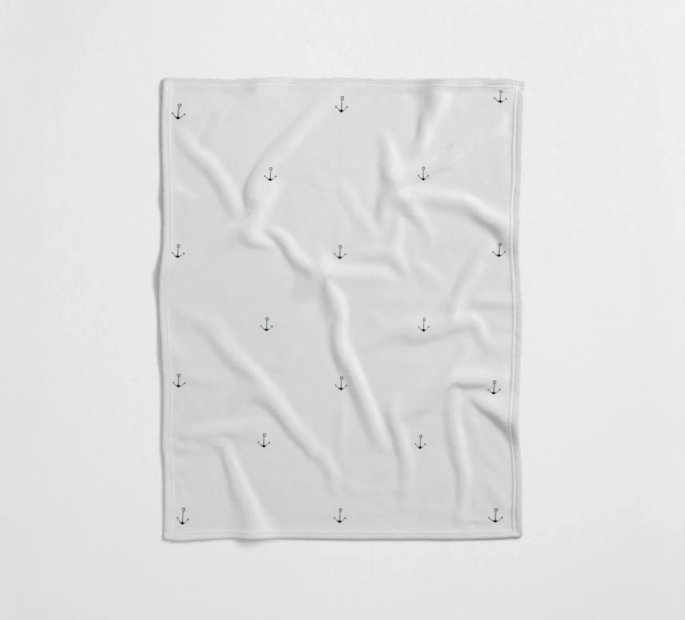 Anchor Pattern Fleecedecke von Sandra De Leon