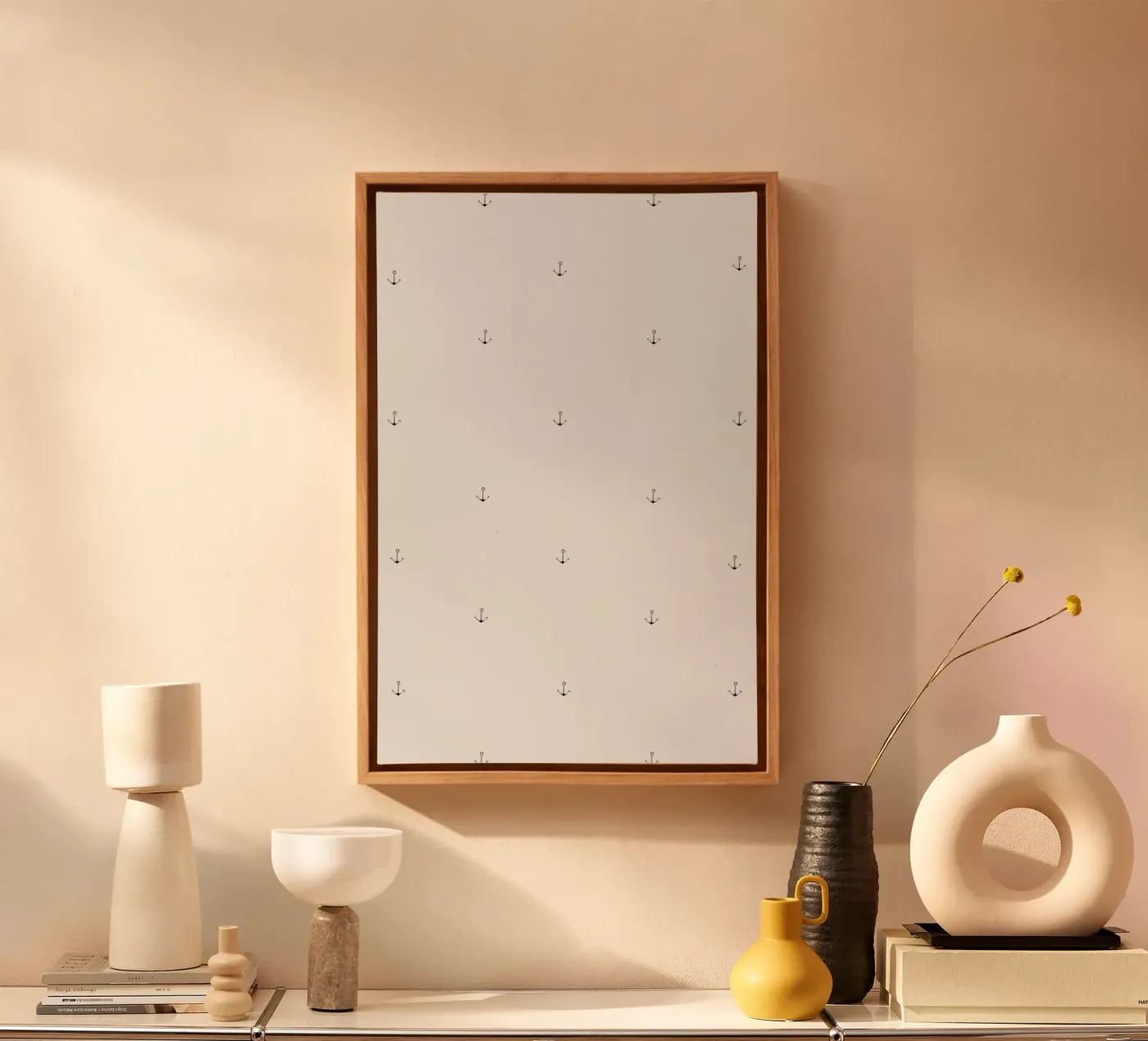 Anchor Pattern canvas van Sandra De Leon