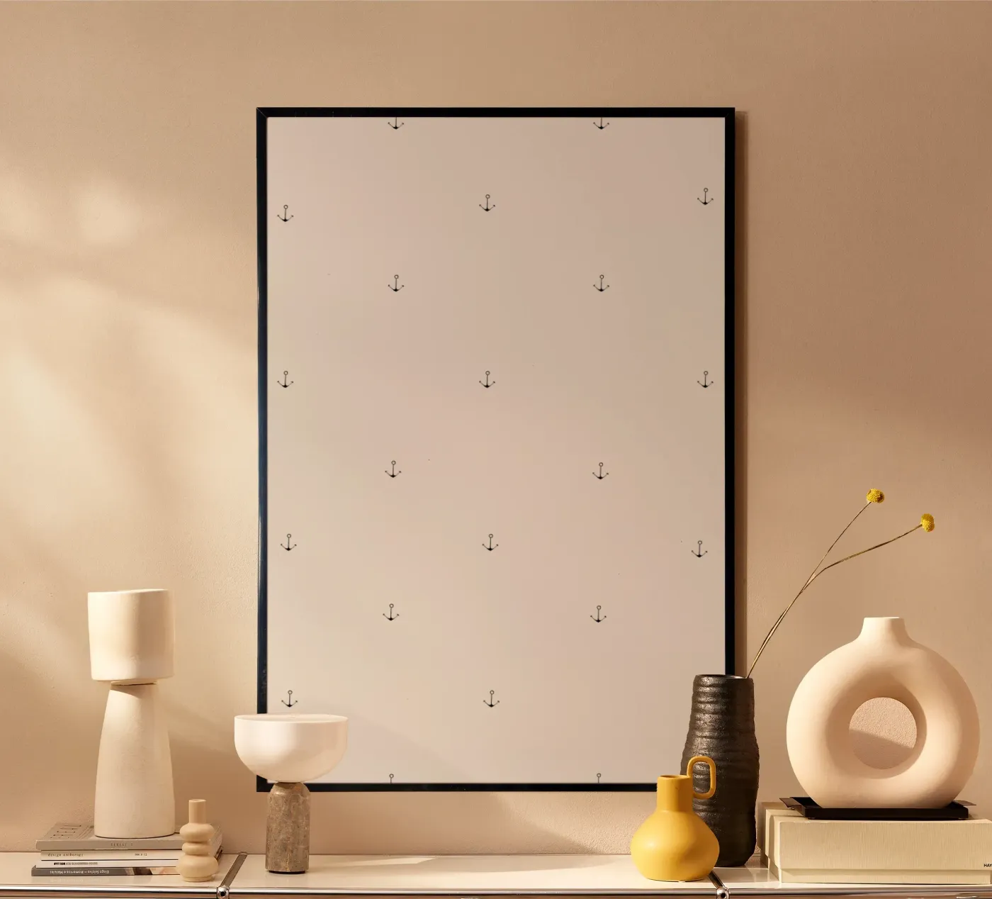 Anchor Pattern Poster von Sandra De Leon