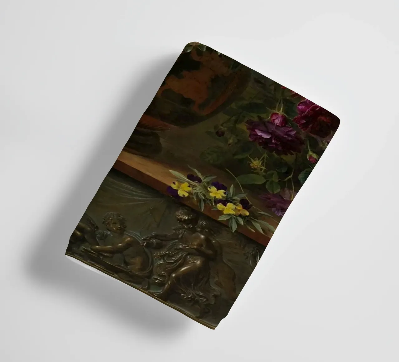 Natura morta con fiori in un vaso greco - Allegoria della primavera asciugamano da bagno da Timeless Artworks