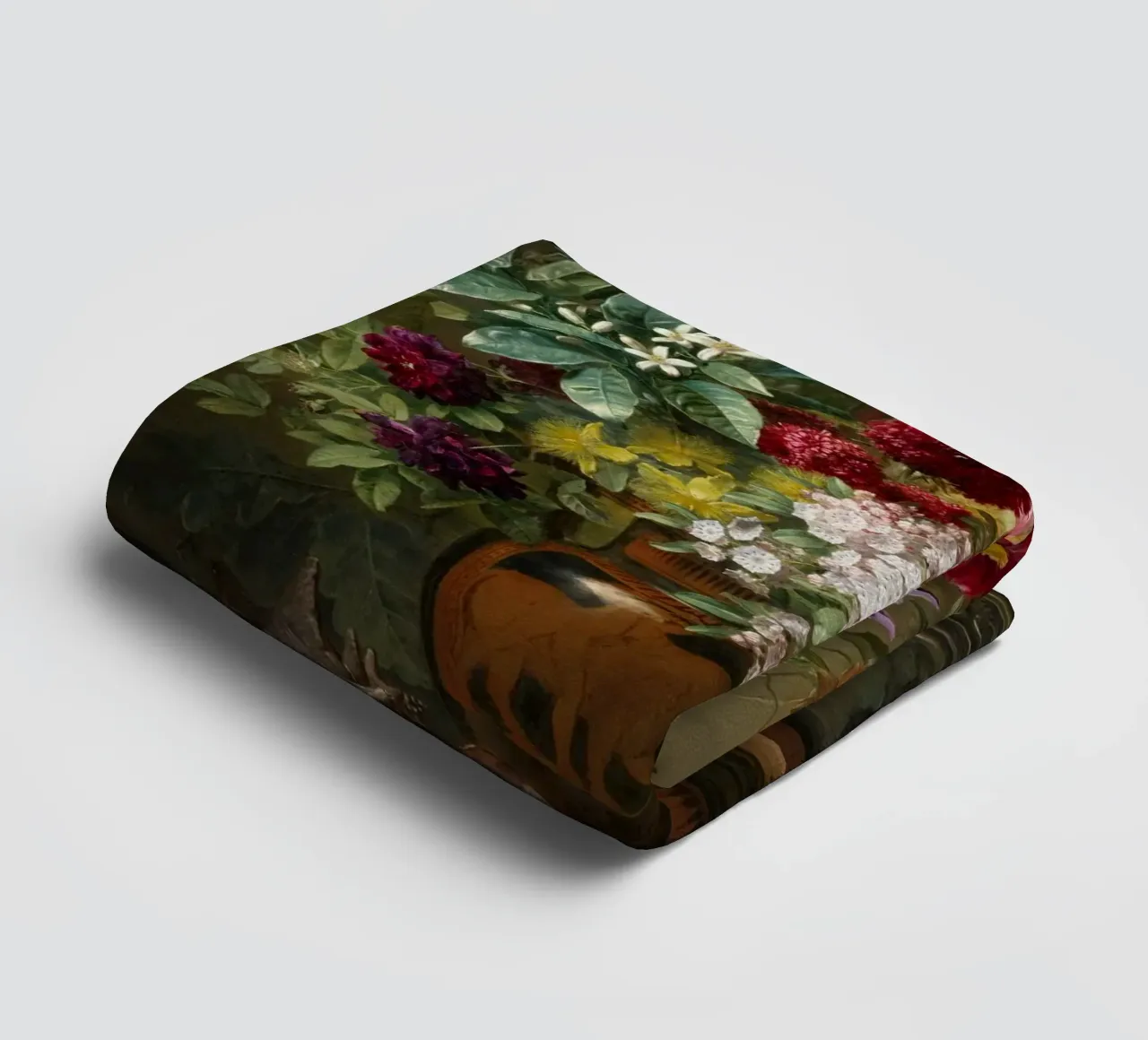 Natura morta con fiori in un vaso greco - Allegoria della primavera asciugamano da bagno da Timeless Artworks