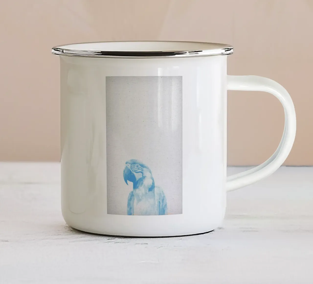 Papagei 01 tazza in smalto da Froilein Juno