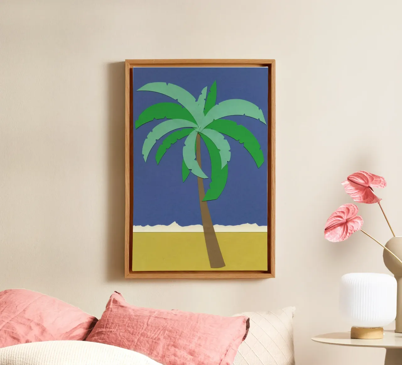 Desert Palm canvas van Rosi Feist