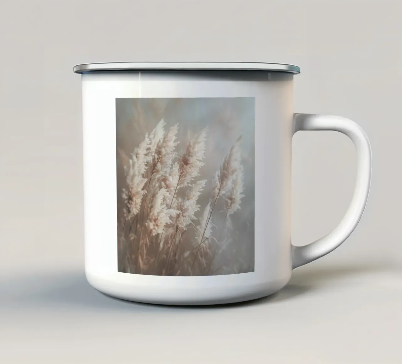 Sogni sull'erba della pampa tazza in smalto da Carinaprint