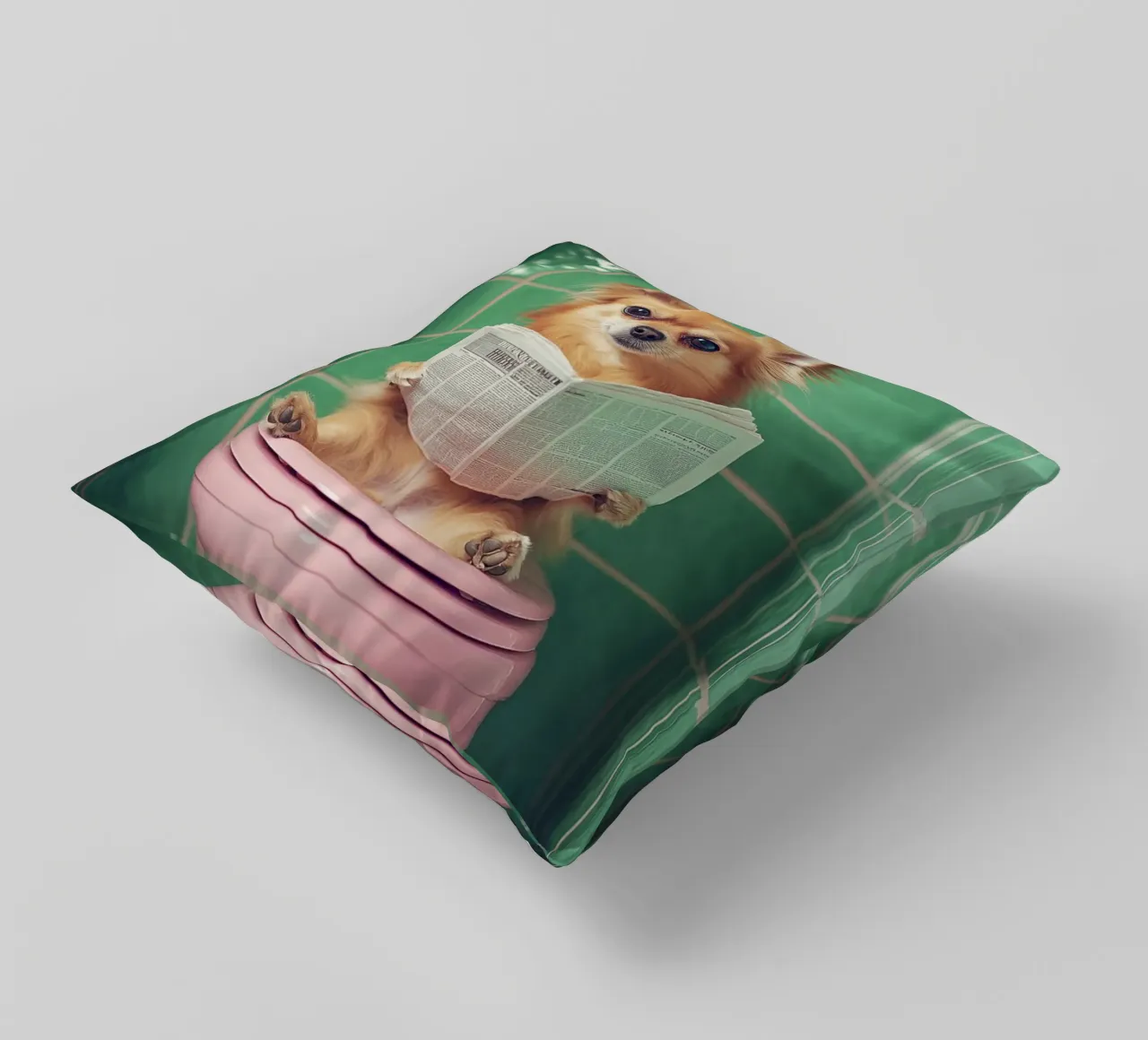 Chihuahua liest Zeitung cuscino da NORDLICHT DESIGNS