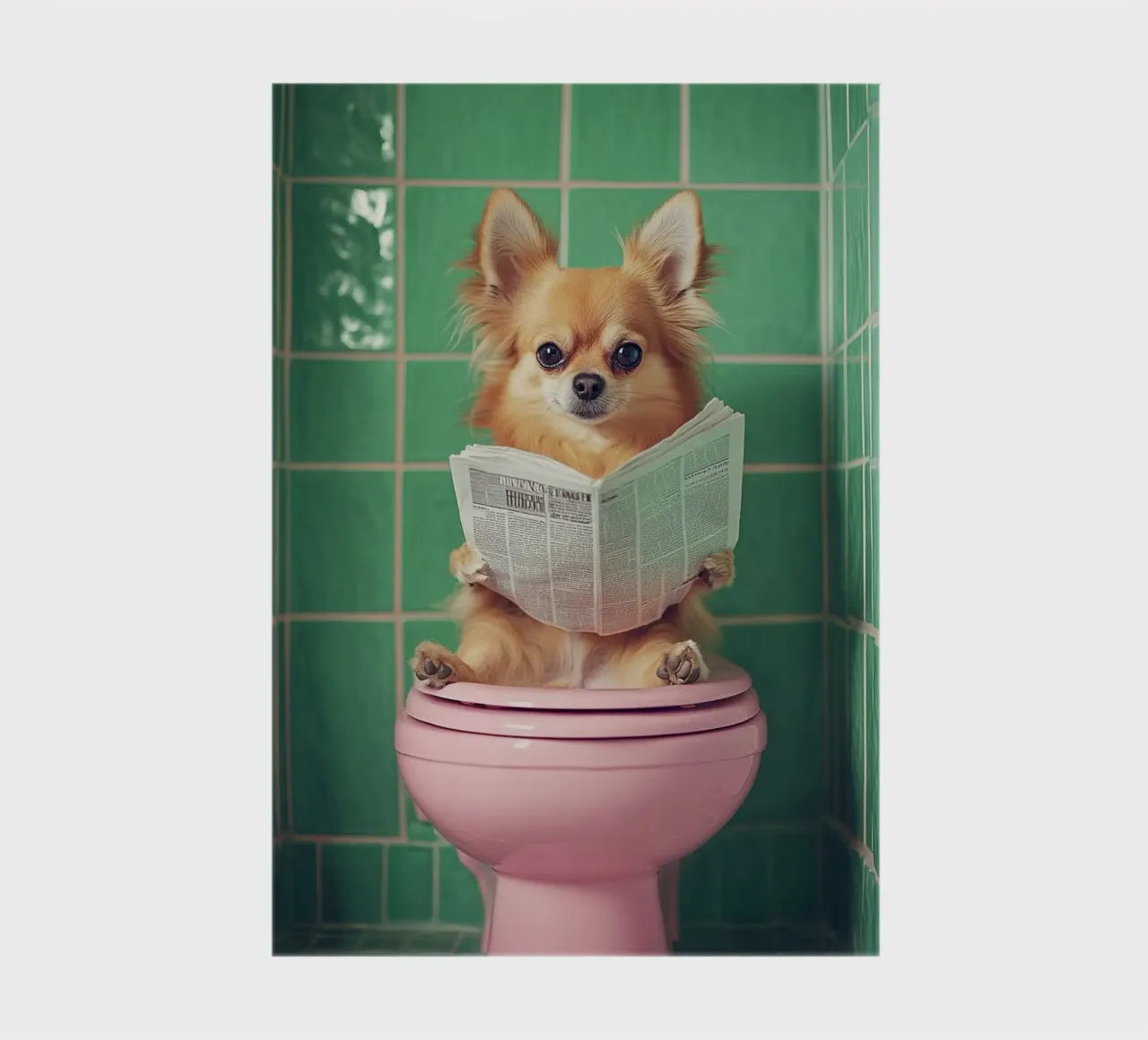 Chihuahua liest Zeitung notebook by NORDLICHT DESIGNS