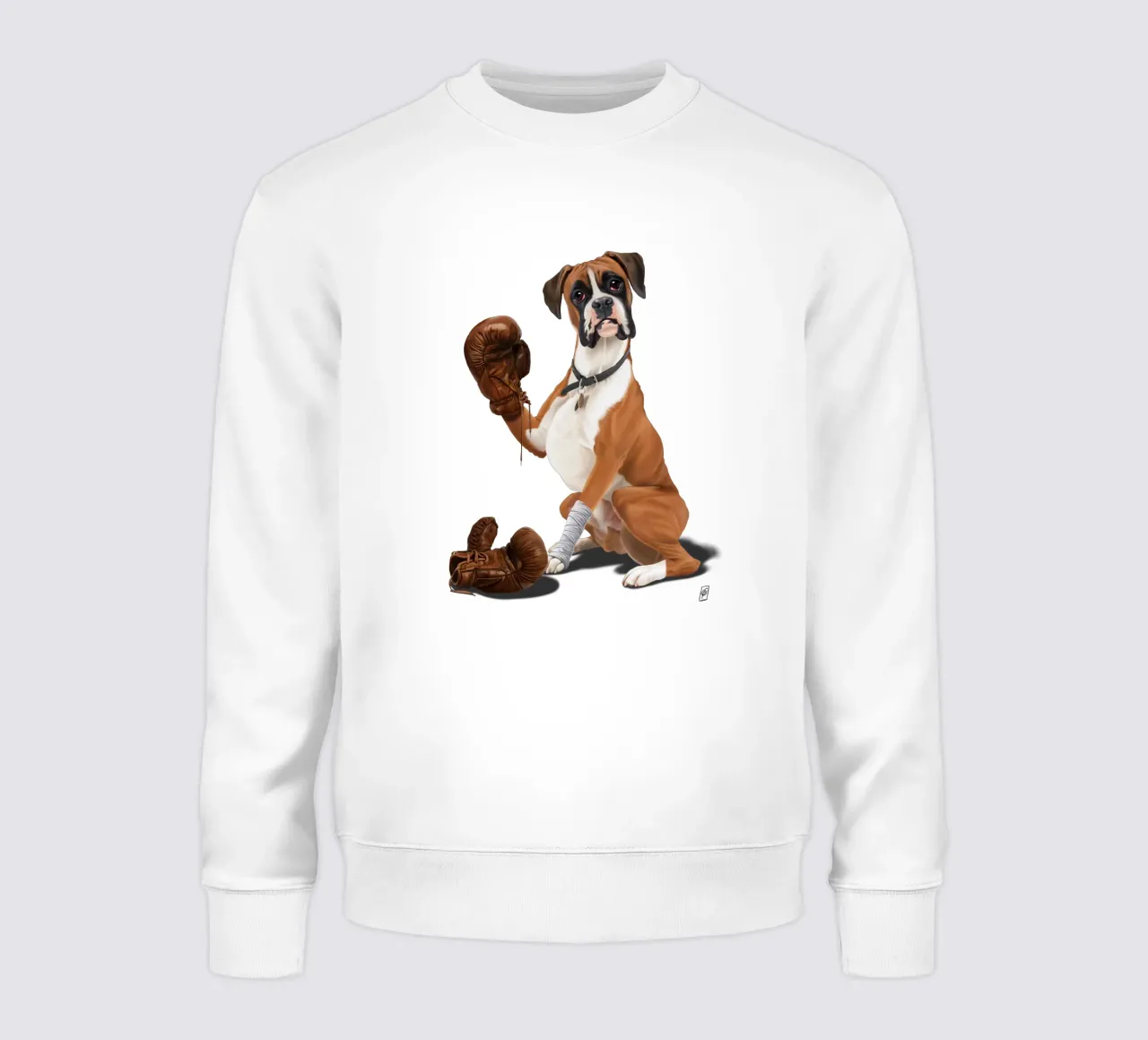 The Boxer (Wordless) felpa da Rob Art | Illustration