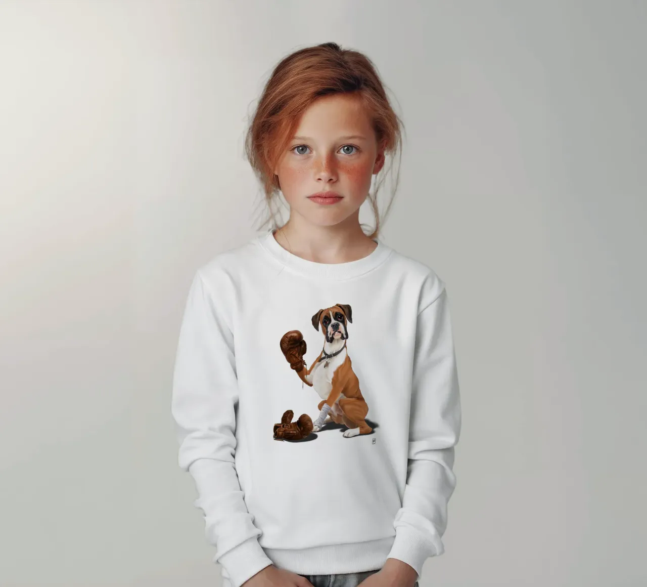 The Boxer (Wordless) felpa bambino da Rob Art | Illustration