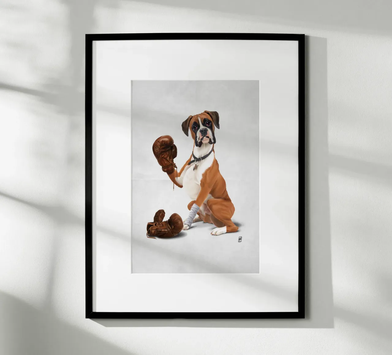 The Boxer (Wordless) hahnemühle by Rob Art | Illustration