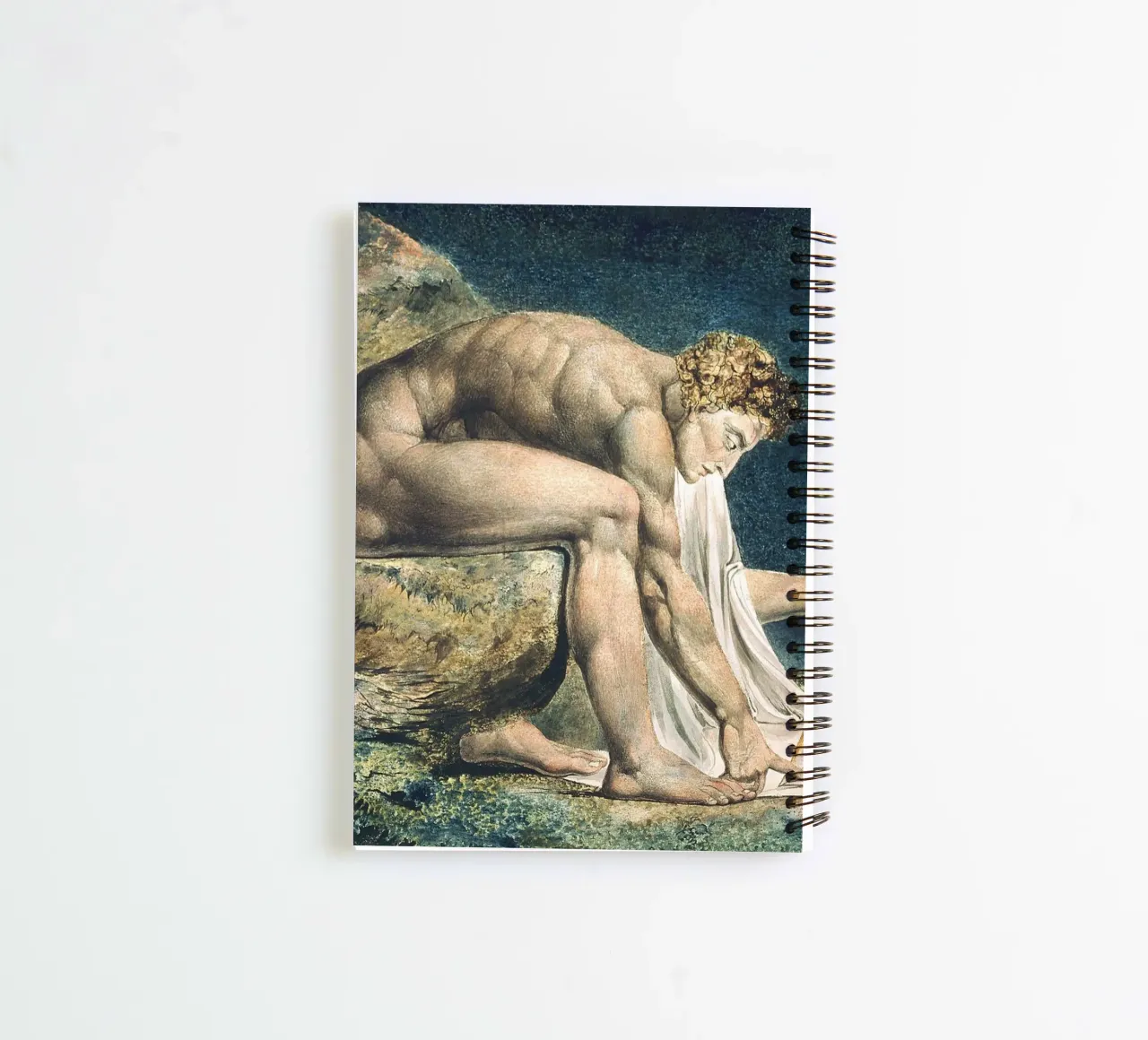 William Blake - Newton spiral notebook by Timeless Artworks