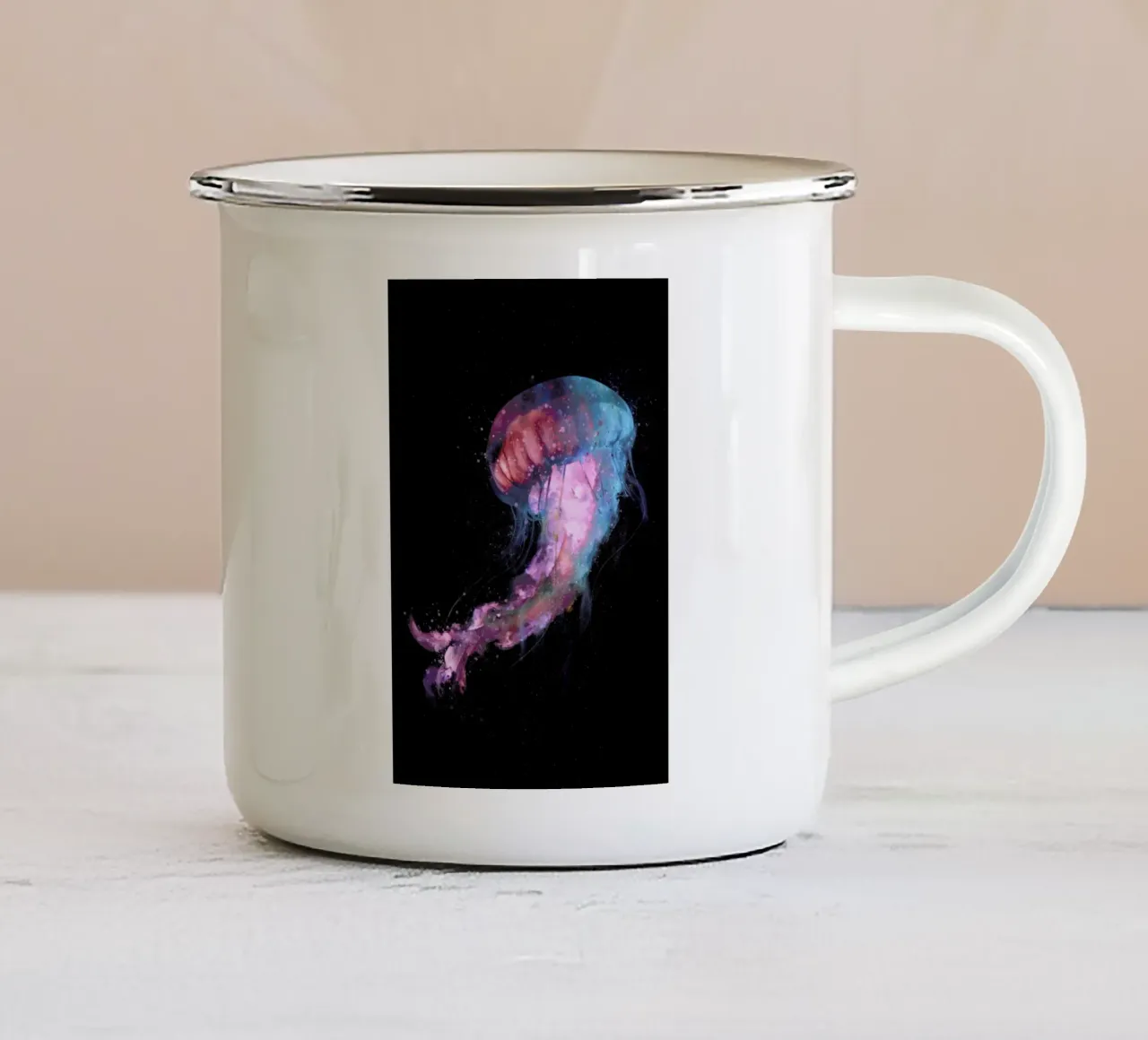 Space Jelly tazza in smalto da Dániel Taylor
