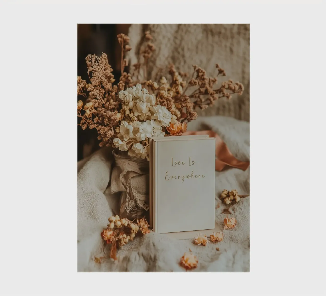 "L'amore è ovunque" Boho Romantik diario da Carinaprint