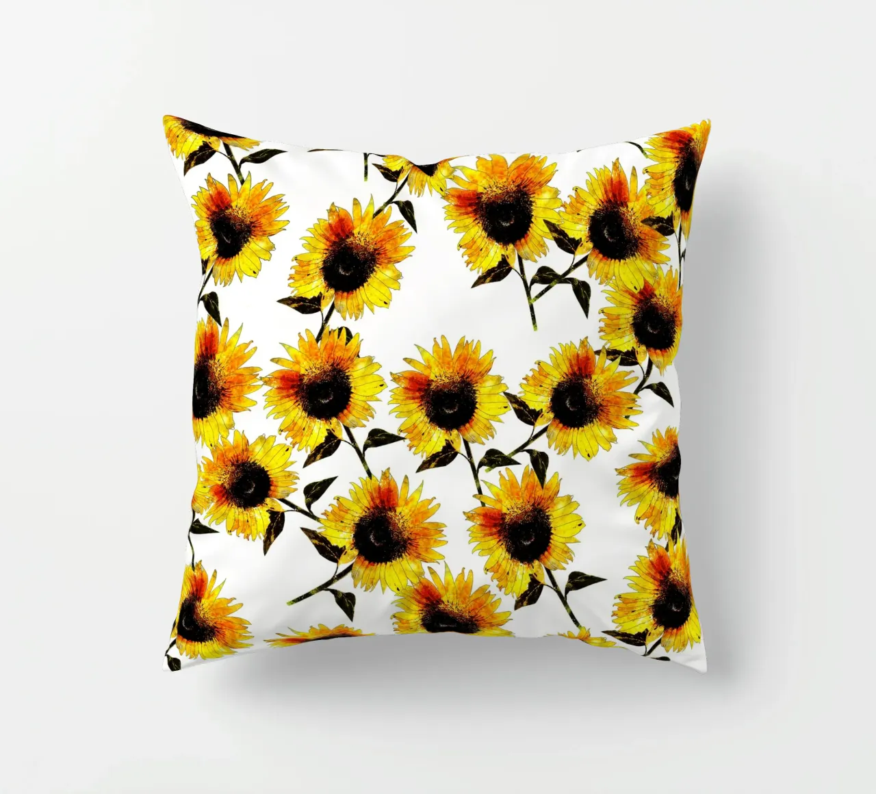 Sun Flowers Pattern decorative cushion by berwies design