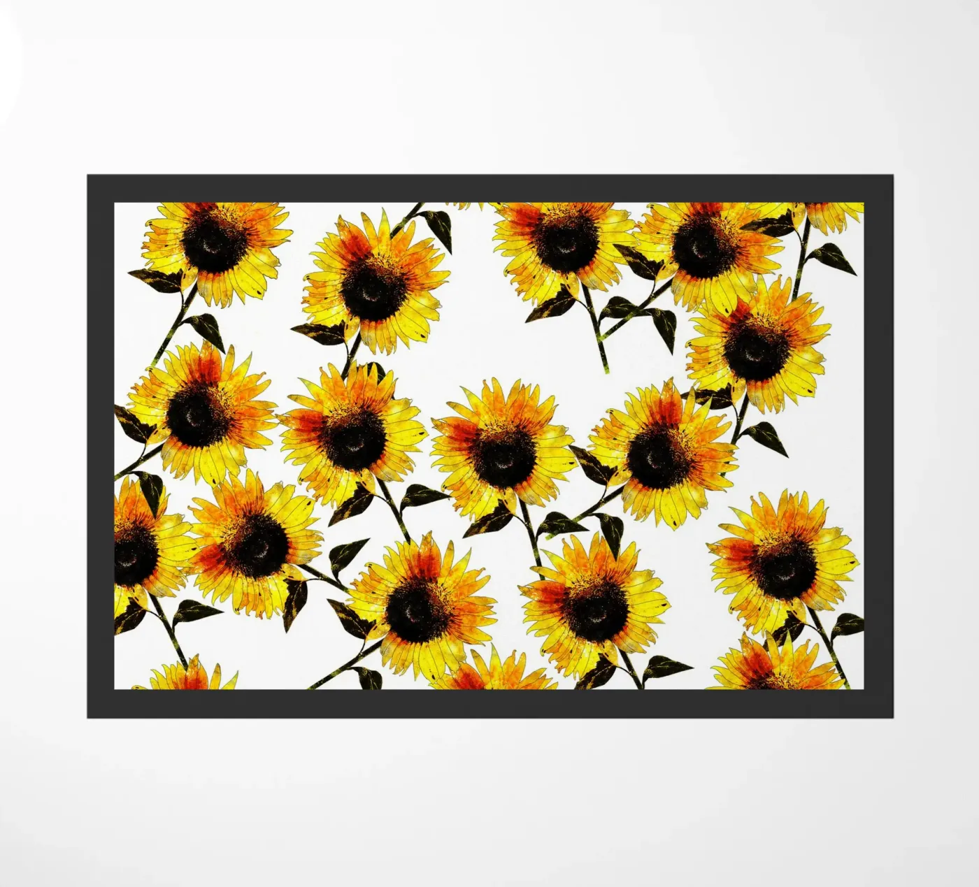 Sun Flowers Pattern doormat by berwies design