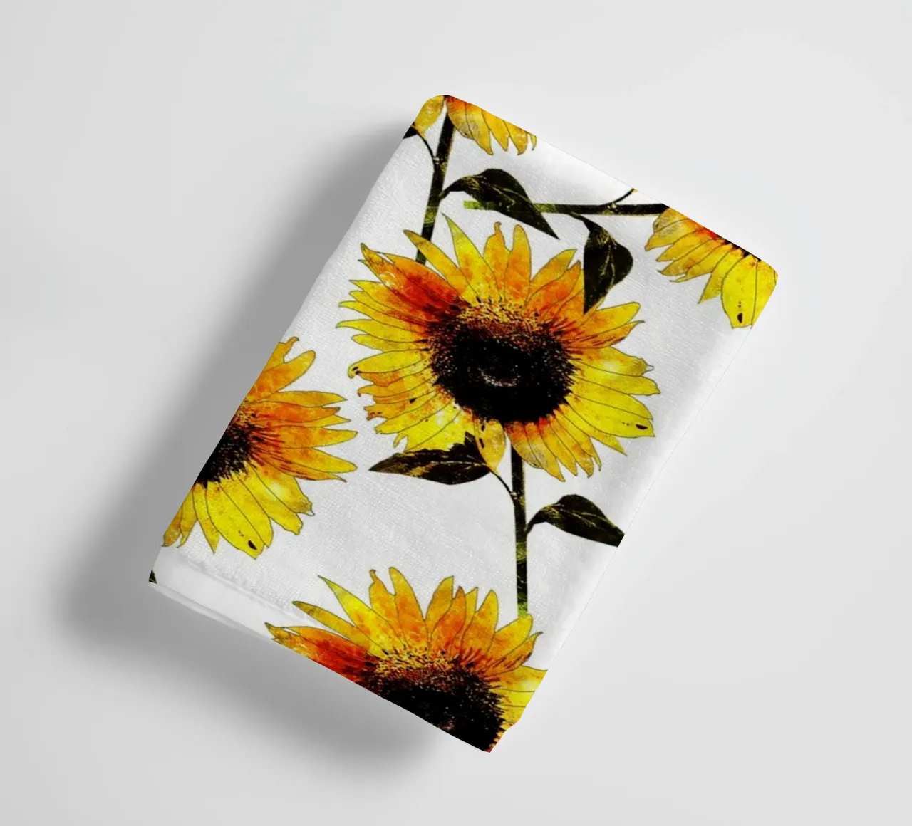 Motivo dei fiori del sole asciugamano da bagno da berwies design
