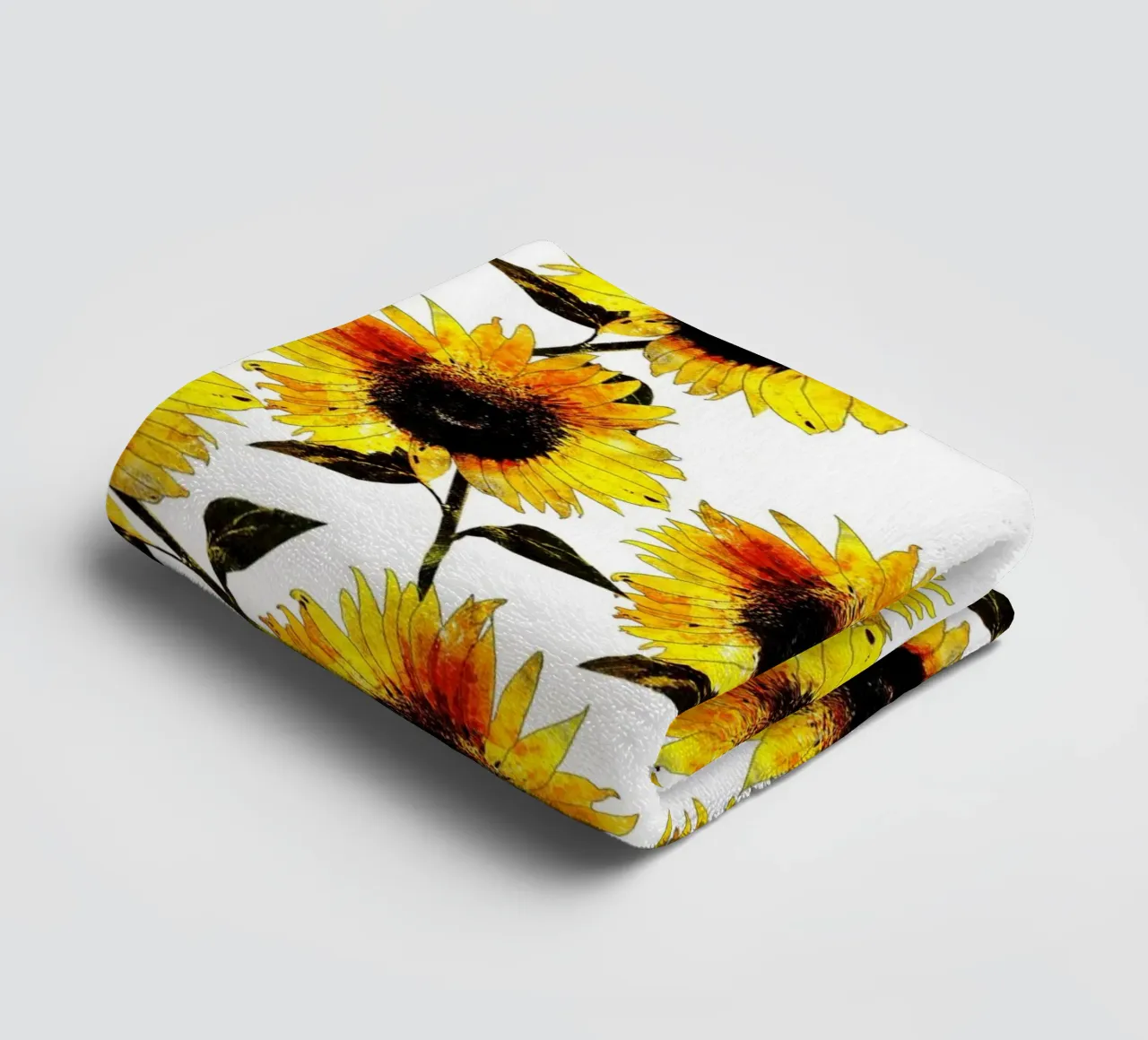 Motivo dei fiori del sole asciugamano da bagno da berwies design