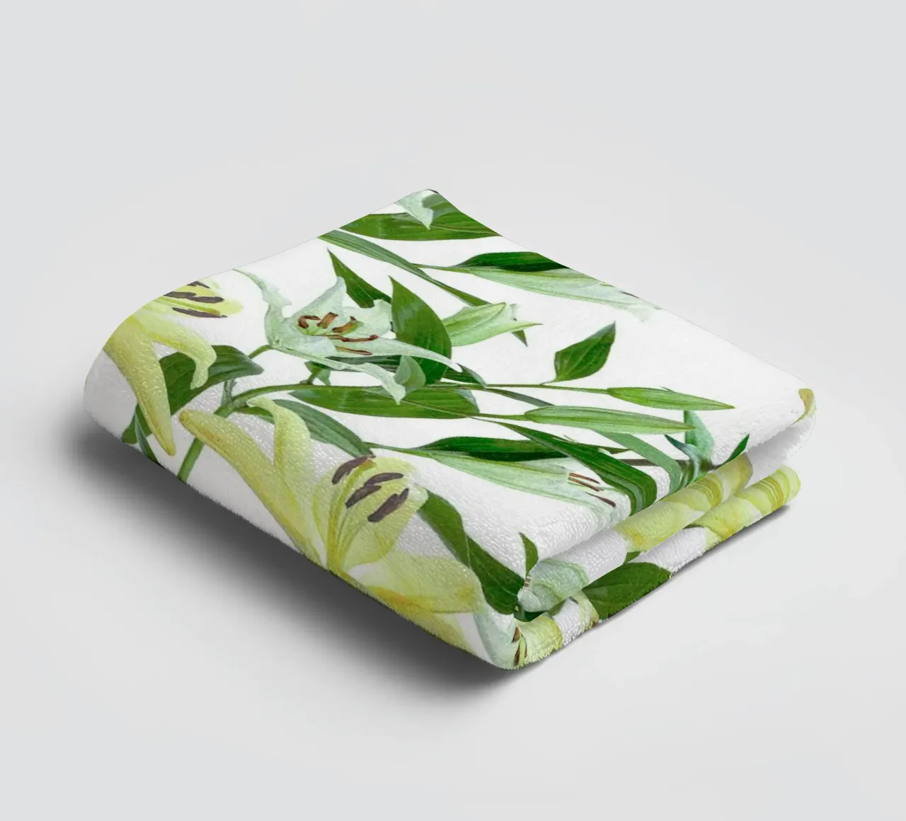 Golden Lily Symphony towel by berwies design