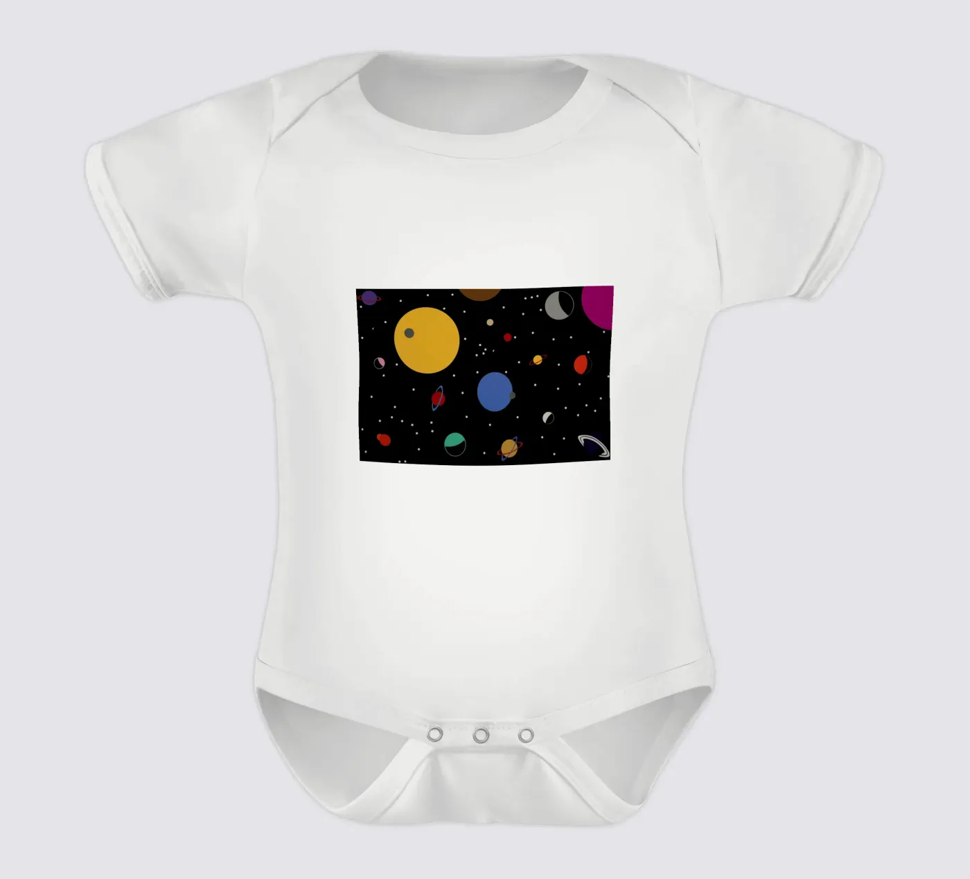 Outer Space body neonato maniche corte da Rosi Feist
