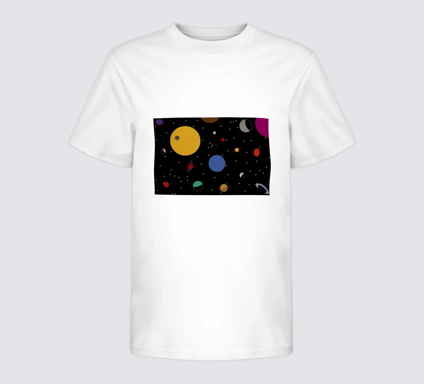 Outer Space kinder t-shirt van Rosi Feist