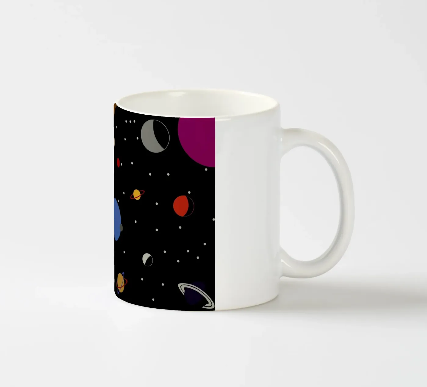 Outer Space ceramic mug by Rosi Feist