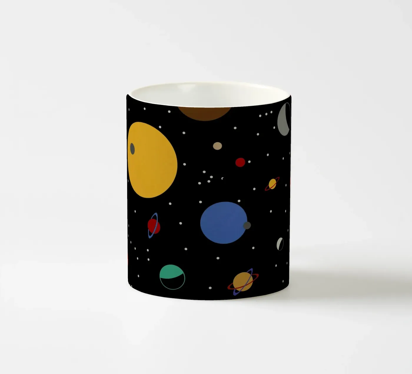Outer Space ceramic mug by Rosi Feist