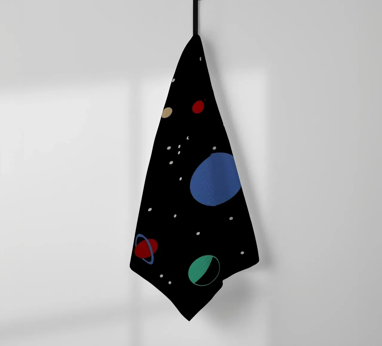 Outer Space tea towel by Rosi Feist