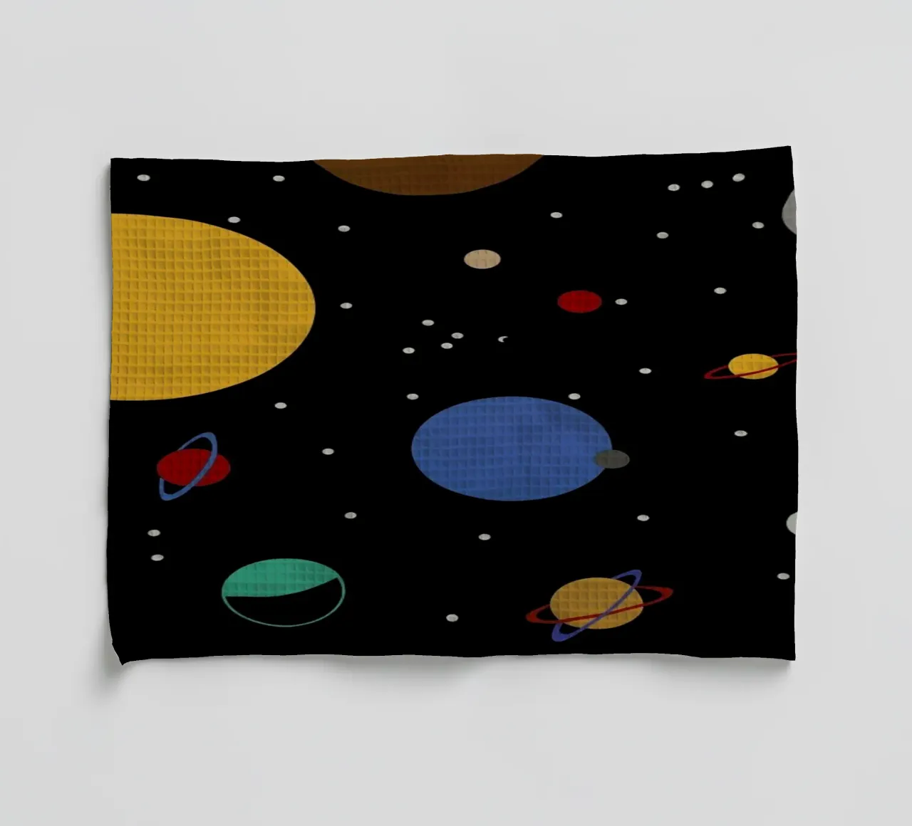 Outer Space tea towel by Rosi Feist