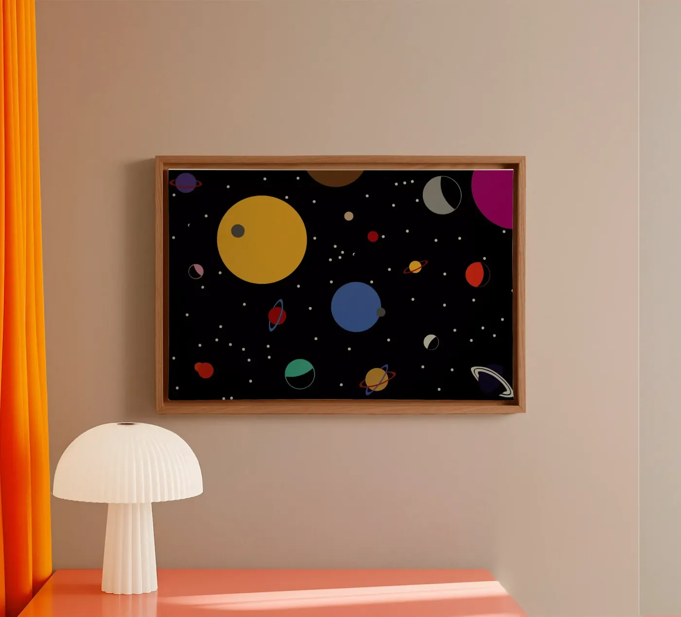 Outer Space canvas van Rosi Feist