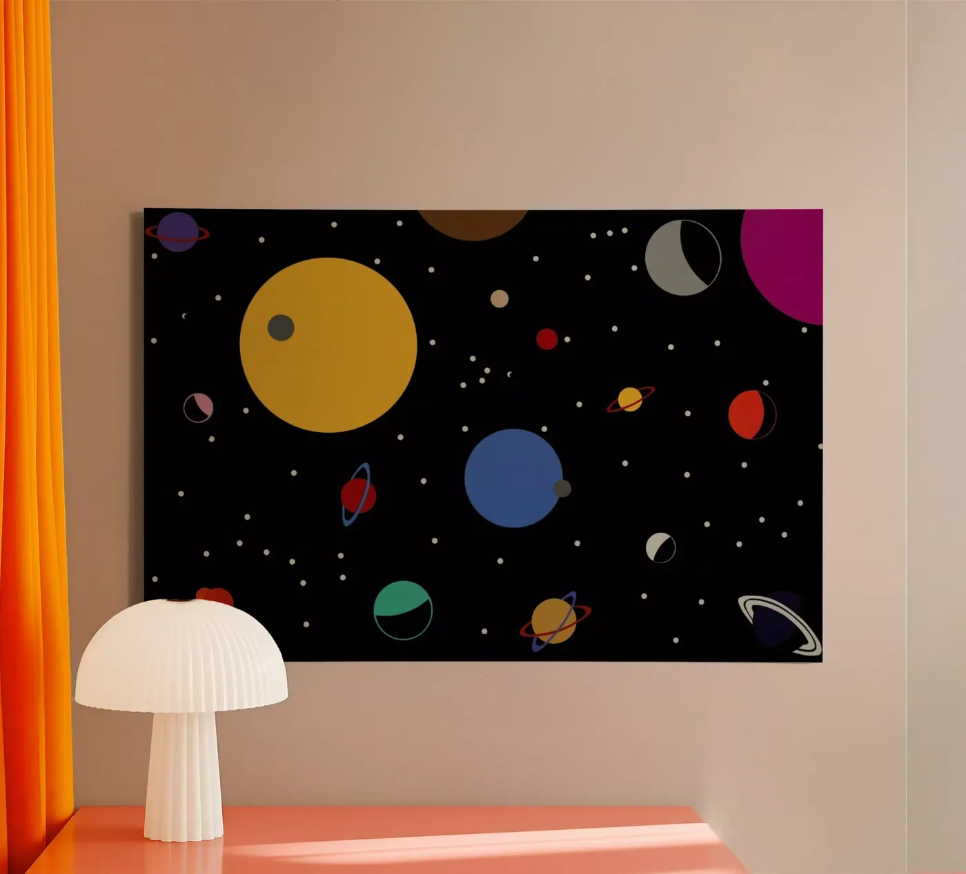 Outer Space canvas van Rosi Feist